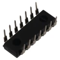 Texas Instruments 4 2-Input NAND Logic Gate, 14-Pin PDIP, CMOS HC Family, Operating Voltage 2 to 6 V SN74HC00N
