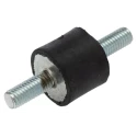 FIBET M8 x 20 mm Anti-Vibration Mount Male to Male Bobbin Natural Rubber, 72.4 daN Compression, 25 mm OD, 60 mm H 2520VV20-60