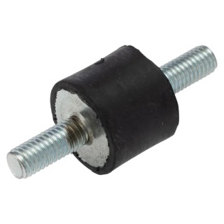 FIBET M8 x 20 mm Anti-Vibration Mount Male to Male Bobbin Natural Rubber, 72.4 daN Compression, 25 mm OD, 60 mm H 2520VV20-60