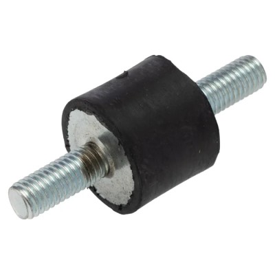 FIBET M8 x 20 mm Anti-Vibration Mount Male to Male Bobbin Natural Rubber, 72.4 daN Compression, 25 mm OD, 60 mm H 2520VV20-60