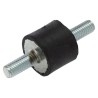 FIBET M8 x 20 mm Anti-Vibration Mount Male to Male Bobbin Natural Rubber, 72.4 daN Compression, 25 mm OD, 60 mm H 2520VV20-60