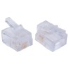 Bel-Stewart 940-SP Series RJ14 Connector Male, UTP Shield, Cable Mount, Cat3, Straight 1 Port 4, 6 Way 940-SP-3046R