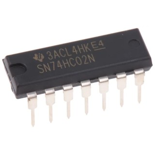 Texas Instruments 4 2-Input NOR Logic Gate, 14-Pin PDIP, CMOS Logic Family HC SN74HC02N