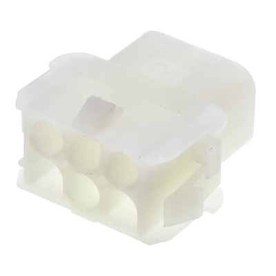 TE Connectivity Universal MATE-N-LOK Female Connector Housing, 6.35 mm Pitch, 6 Way, 2 Row Straight 1-480705