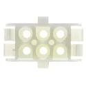 TE Connectivity Universal MATE-N-LOK Female Connector Housing, 6.35 mm Pitch, 6 Way, 2 Row Straight 1-480705