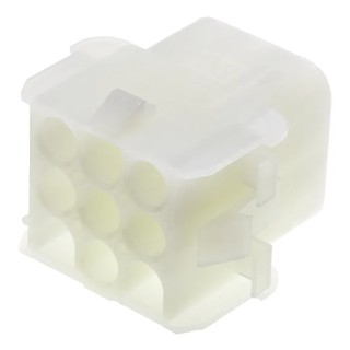 TE Connectivity Universal MATE-N-LOK Female Connector Housing 6.35 mm Pitch 9 Way 3 Row Straight 1-480707
