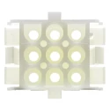 TE Connectivity Universal MATE-N-LOK Female Connector Housing 6.35 mm Pitch 9 Way 3 Row Straight 1-480707