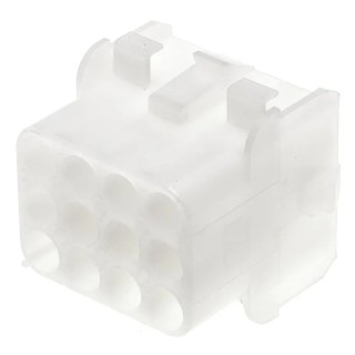 TE Connectivity Universal MATE-N-LOK Female Connector Housing, 6.35 mm Pitch, 12 Way, 3 Row Straight 1-480709