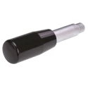 Elesa Lever Arm with Male Thread M8 x 9 mm, Black Phenolic Duroplast Handle, Steel Shaft 65 mm Length 3501