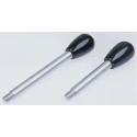 Elesa Lever Arm with Male Thread M12 x 15 mm, Duroplast Handle, Steel Shaft, Black, Length 135mm 4202