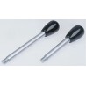 Elesa Lever Arm with Male Thread M12 x 15 mm, Duroplast Handle, Steel Shaft, Black, Length 135mm 4202