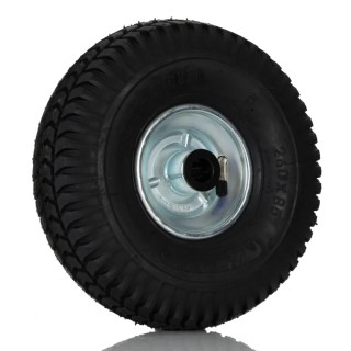 RS PRO Black Rubber Trolley Wheel 260mm Diameter, 200 kg Load Capacity, Steel Hub with Roller Bearing 858-900