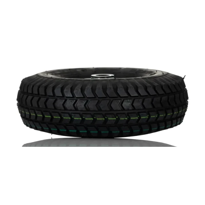 RS PRO Black Rubber Trolley Wheel 260mm Diameter, 200 kg Load Capacity, Steel Hub with Roller Bearing 858-900