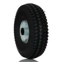 RS PRO Black Rubber Trolley Wheel 260mm Diameter, 200 kg Load Capacity, Steel Hub with Roller Bearing 858-900