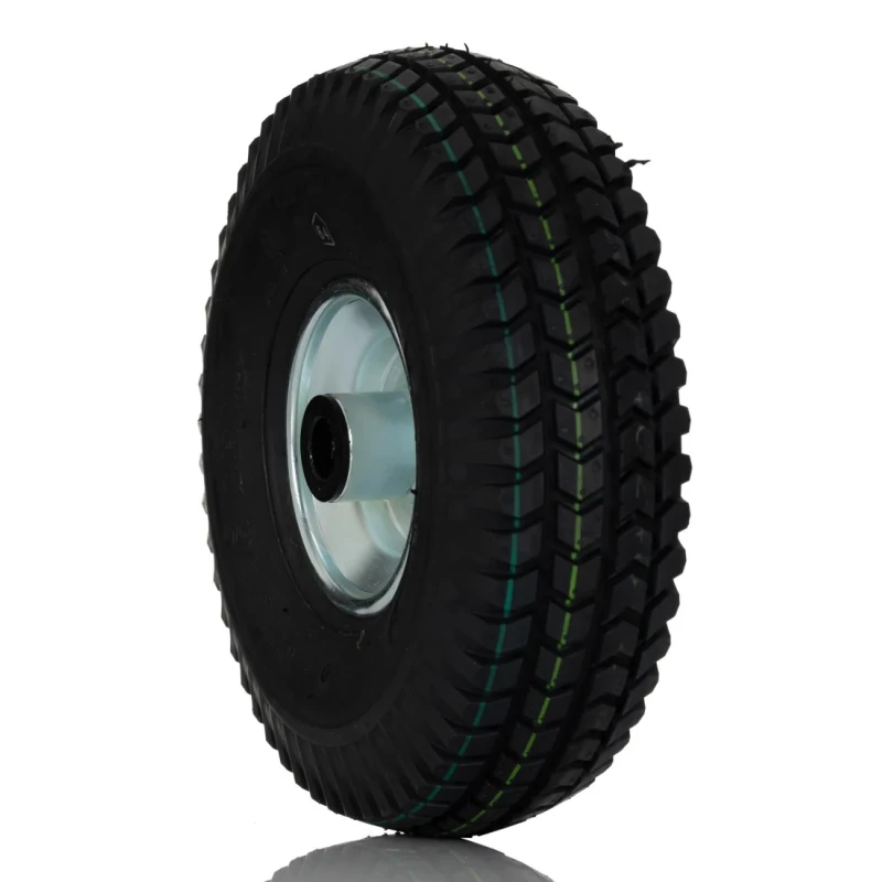 RS PRO Black Rubber Trolley Wheel 260mm Diameter, 200 kg Load Capacity, Steel Hub with Roller Bearing 858-900