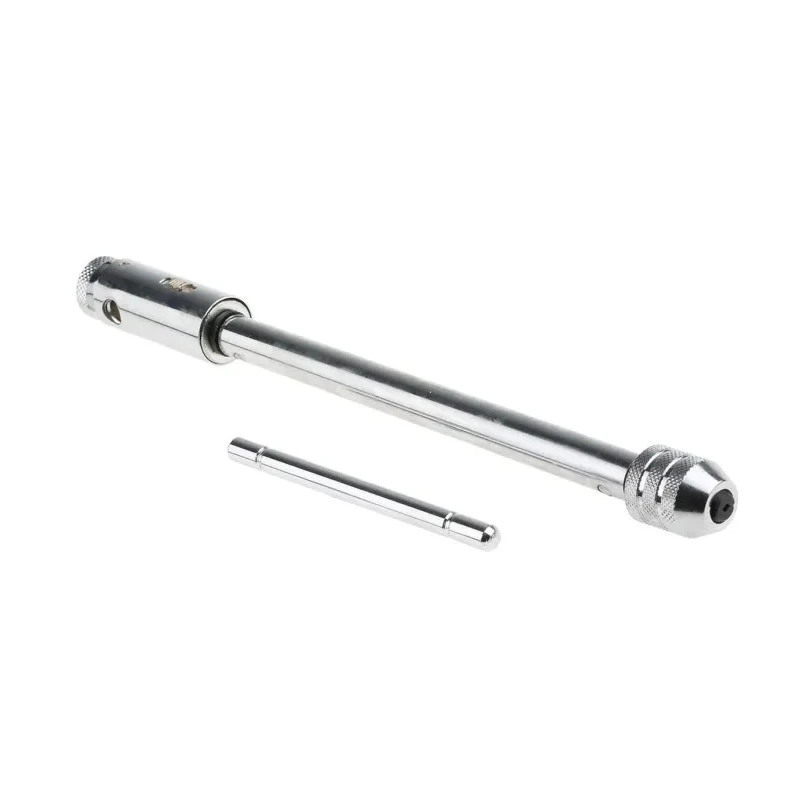 RS PRO Long Ratchet Tap Wrench Steel Chrome Finish 127mm 444-930