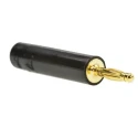 Staubli Black Test Connector Adapter with Brass Contacts and Gold Plating 10A 30, 60V AC 24.0115-21