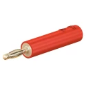 Staubli Red Test Connector Adapter with Brass Contacts and Gold Plating 24.0115-22