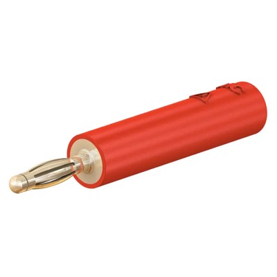 Staubli Red Test Connector Adapter with Brass Contacts and Gold Plating 24.0115-22