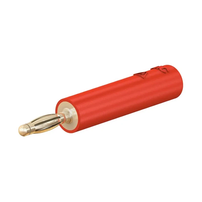 Staubli Red Test Connector Adapter with Brass Contacts and Gold Plating 24.0115-22