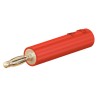 Staubli Red Test Connector Adapter with Brass Contacts and Gold Plating 24.0115-22
