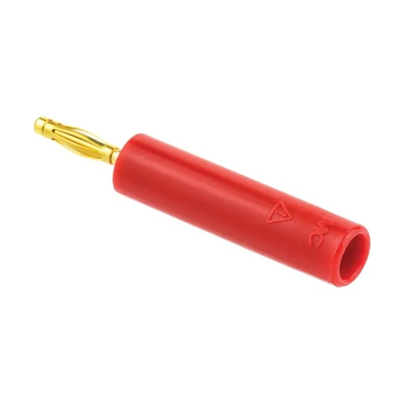 Staubli Red Test Connector Adapter with Brass Contacts and Gold Plating 24.0115-22