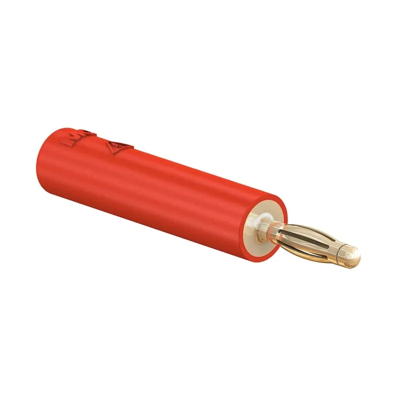 Staubli Red Test Connector Adapter with Brass Contacts and Gold Plating 24.0115-22