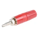 RS PRO Red 15A Binding Post with Brass Contacts and Nickel Plating, Female, 2mm Hole Diameter 23.0290-22
