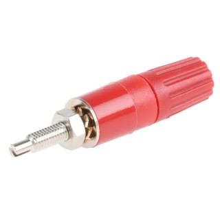 RS PRO Red 15A Binding Post with Brass Contacts and Nickel Plating, Female, 2mm Hole Diameter 23.0290-22
