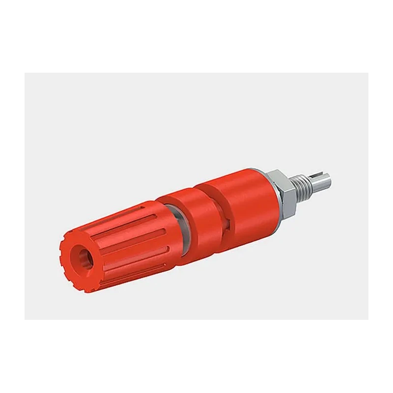 RS PRO Red 15A Binding Post with Brass Contacts and Nickel Plating, Female, 2mm Hole Diameter 23.0290-22