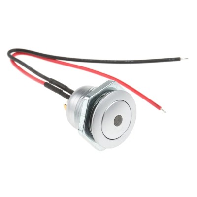 ITW Switches 57M Series Illuminated Miniature Push Button Switch, Latching, Panel Mount, 14.75 mm Cutout, SPST 57M-211G