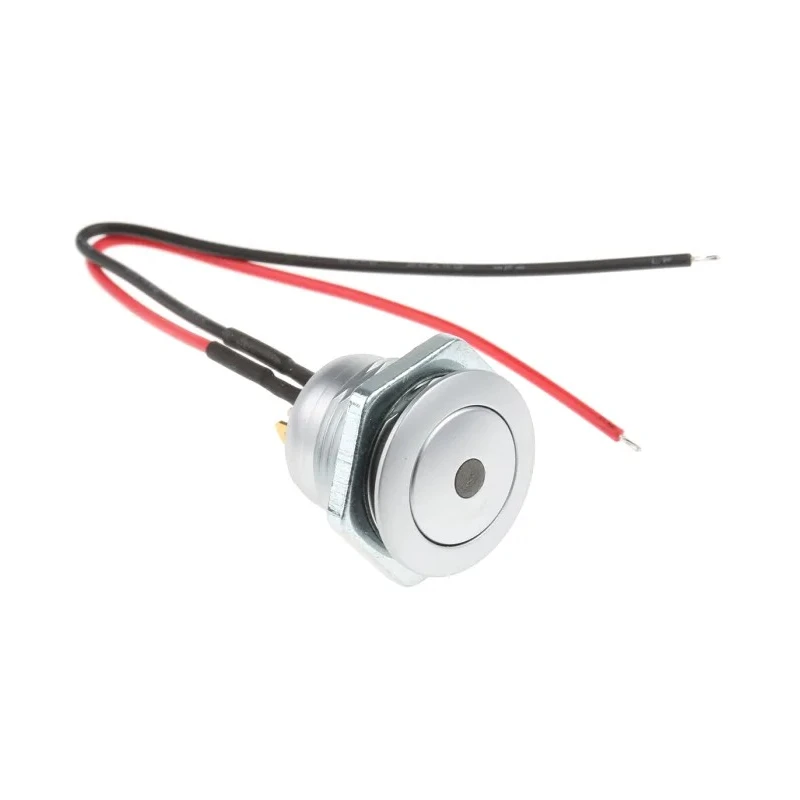 ITW Switches 57M Series Illuminated Miniature Push Button Switch, Latching, Panel Mount, 14.75 mm Cutout, SPST 57M-211G