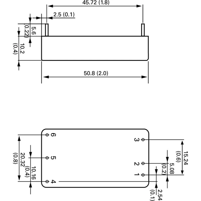 TRACOPOWER High Power Density Regulated Isolated DC/DC Converter 12V DC 2.5A 36V DC Input 9V Input 30W PCB TEN 30-2412WIN