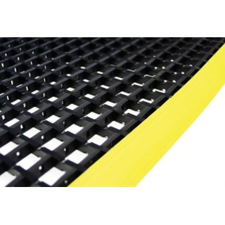 COBA Europe Polyvinyl Chloride Individual Anti-Fatigue Mat 1.2m x 1.8m x 12mm Cross Ribbed Surface WS010703