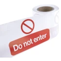 RS PRO Red White Polyethylene Barrier Tape 150 mm Width 150 mm Thickness 100 m Length 866-068