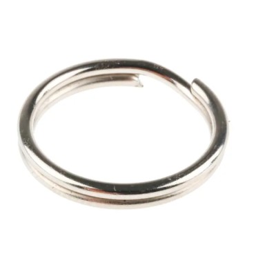 RS PRO Split Ring Carbon Spring Steel Nickel Plated 16mm Diameter 20 Per Pack 866-513