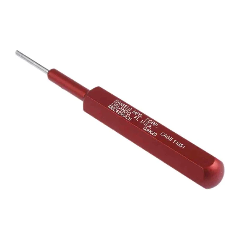 DMC Insertion Tool, MS24256A20 Series, Crimp Contact, Contact Size 20 AWG, 133.35mm Overall Length MS24256A20