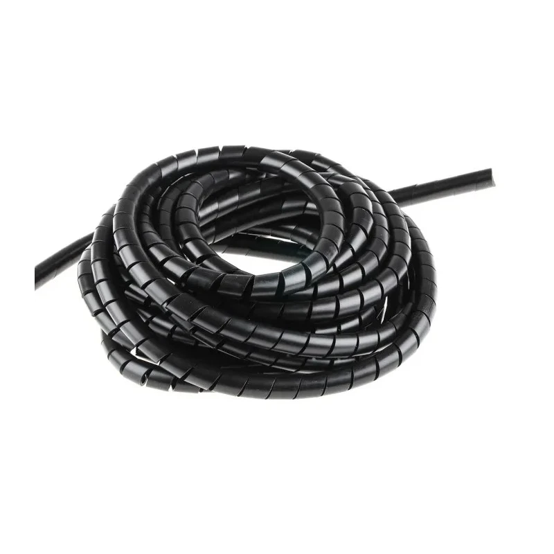 HellermannTyton Spiral Cable Wrap Polyethylene Black 9-10 mm Cable Diameter 5m Length SBPE Series 161-41204 SBPE9D-PE-BK