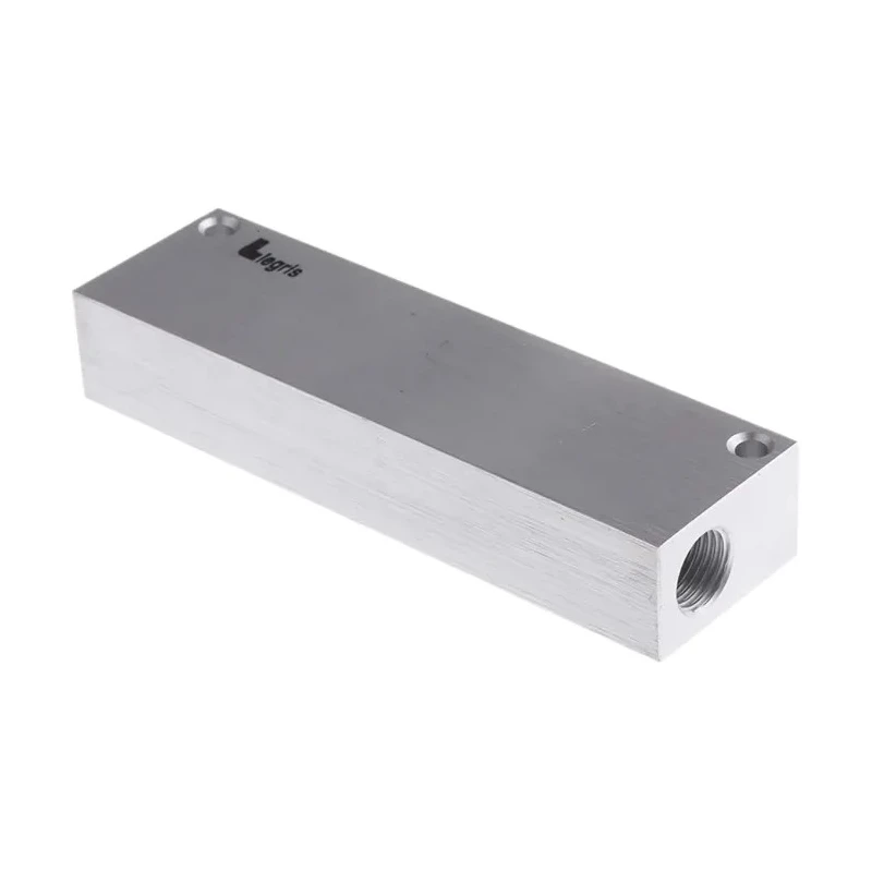 Legris 3310 series 8 Station G Threaded Push-in Cartridge Aluminium Manifold for Beverages, Non-Corrosive & 3310 04 13