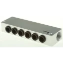 Legris 3310 series 6 Station G Thread Aluminium Manifold, Port Size 3/8 in, Male/Female, RoHS Certified 3310 08 17
