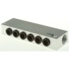 Legris 3310 series 6 Station G Thread Aluminium Manifold, Port Size 3/8 in, Male/Female, RoHS Certified 3310 08 17
