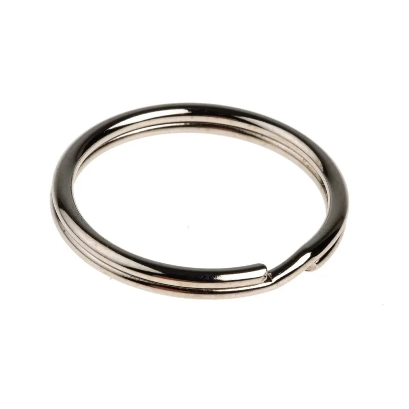 RS PRO Carbon Spring Steel Split Ring, 30mm Diameter, Nickel Plated, Pack of 20 866-557