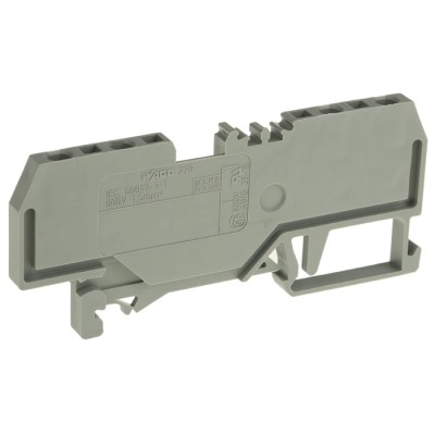 WAGO 279 Series Feed Through Terminal Block Grey 1.5mm² 1-Level Cage Clamp 279-831