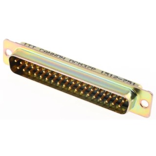 ITT Cannon 37 Way Straight Panel Mount D-Sub Connector with Float Mount Male D3HC-MP-M