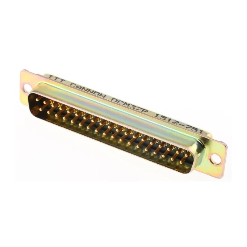 ITT Cannon 37 Way Straight Panel Mount D-Sub Connector with Float Mount Male D3HC-MP-M