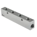 Legris 4 Outlet Pneumatic Manifold Anodised Aluminium, 20 bar, 146mm Length 3311 13 17 04