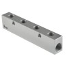 Legris 4 Outlet Pneumatic Manifold Anodised Aluminium, 20 bar, 146mm Length 3311 13 17 04