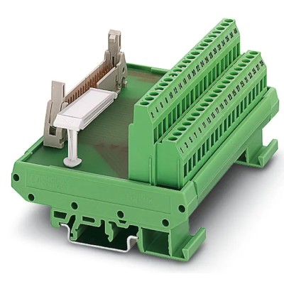 Phoenix Contact 16-Contact Male Interface Module Flat Ribbon Cable Connector DIN Rail Mount 1A 2281034