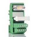 Phoenix Contact Interface Module 9-Contact Male D-Sub Connector DIN Rail Mount 25V AC 60V AC FLKM-D9 SUB/S 2281128