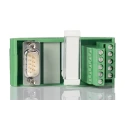 Phoenix Contact Interface Module 9-Contact Male D-Sub Connector DIN Rail Mount 25V AC 60V AC FLKM-D9 SUB/S 2281128